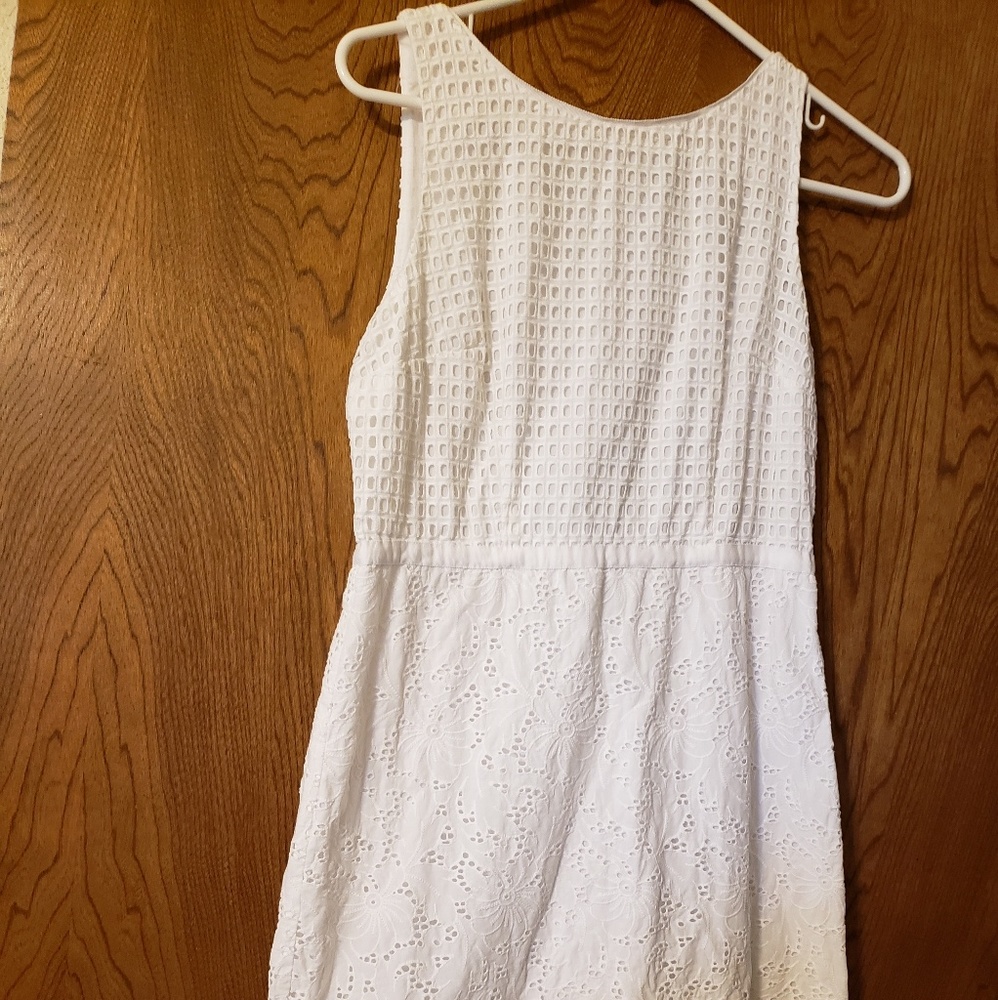 Loft white summer dress
